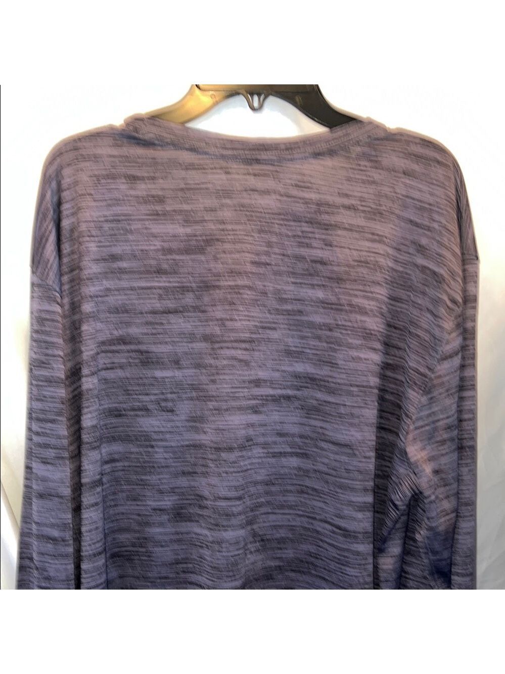 Nike Men's Heathered Black Long Sleeve Tee, Size XL - Picture 6 of 7